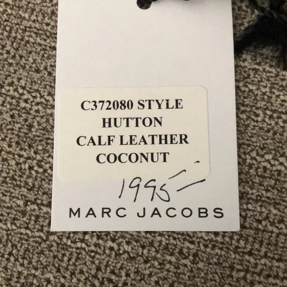 NWT Marc jacobs cream calf leather woven clutch